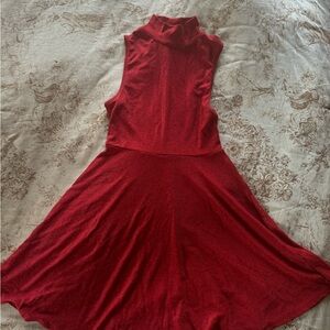 Elegant Red Sleeveless Dress